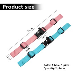 2 Pcs Backpack Chest Straps, Adjustable Sternum Strap with Quick Release Buckle, Chest Strap for Backpack School Bags Travel Outdoor, Backpack Straps for Kids and Adults