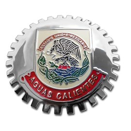 Aguas CALIENTES Mexico Grill Badge Emblem for Trucks and Cars