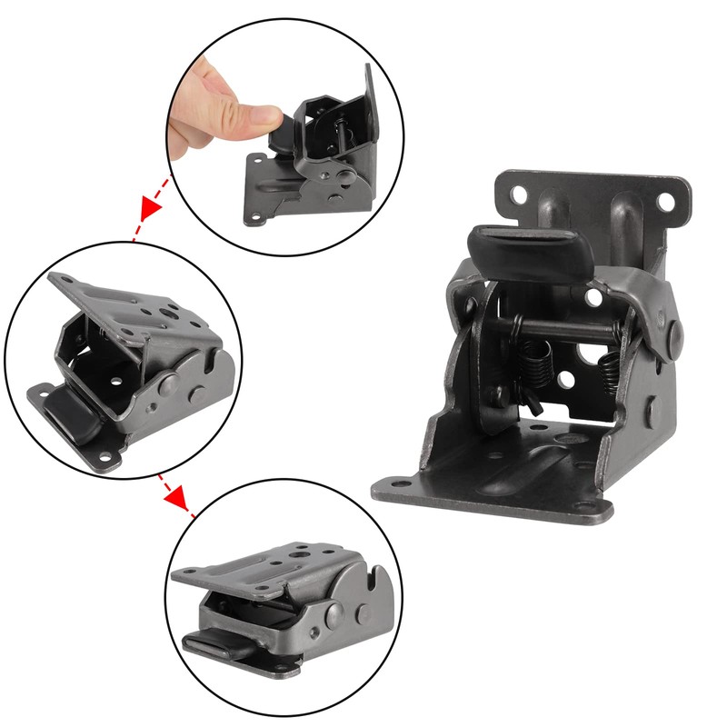 8 Pack Table Legs Foldable Hinges, 0-90 Degree Folding Locking