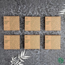 600 Bamboo Cotton Buds |100% Eco-Friendly Biodegradable | Cotton Wool Buds Q Tips | Compostable Bamboo Earbuds | Recycled Plastic Free Packaging | 6x100 Ear Buds Cotton… (600 Count)