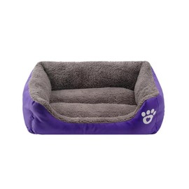 SIAM'S Dog and cat Bed,Mattress for Small,Medium & Large Washable,Non-Slip Bottom,Comfortable & Durable Design,Calming Bed,Anti-Anxiety Cuddler Warming, Soft Bed (Purple, Large)