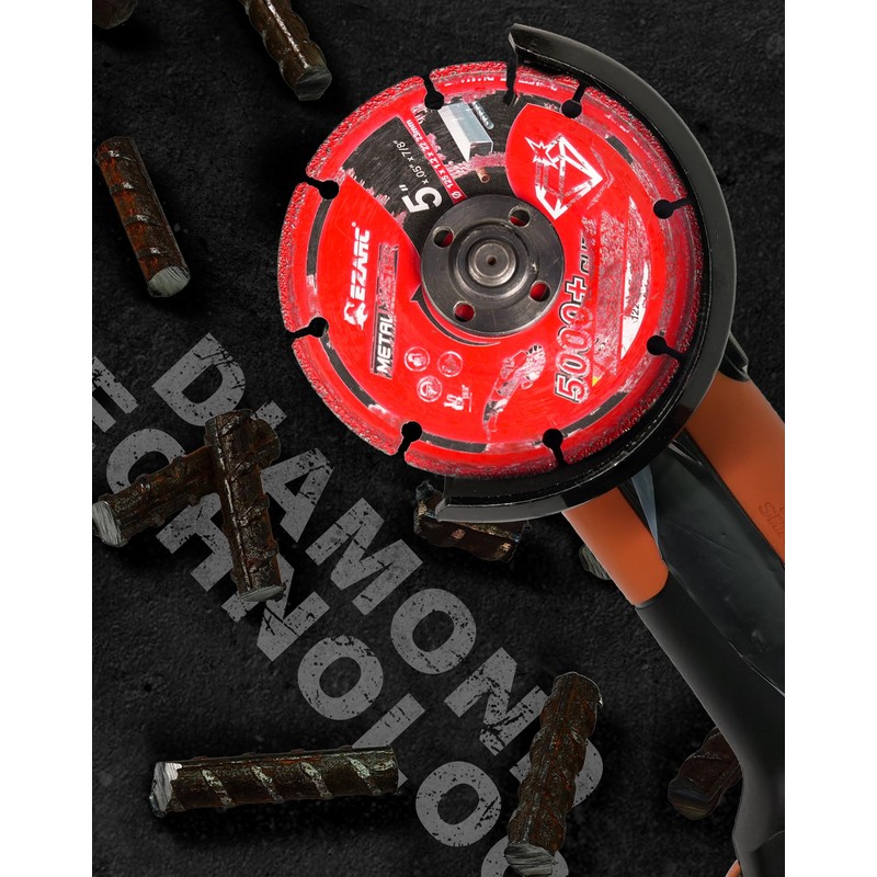 EZARC Diamond Cutting Wheel 125mm x 22.23mm for Metal, 5000+