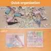 Mathtoxyz 2PCS Small Bead Organizers and Storage, Clear Bead Storage