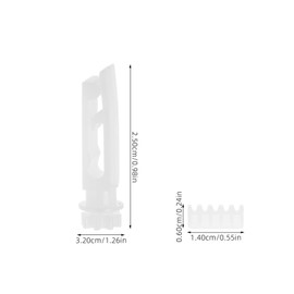 Operitacx 20 Pack Adjustable Plastic Curtain Hooks for Pinch Pleated Drapery Heavy Duty Curtain Headrail Hooks Compatible Vertical Blinds Sturdy Window Accessories