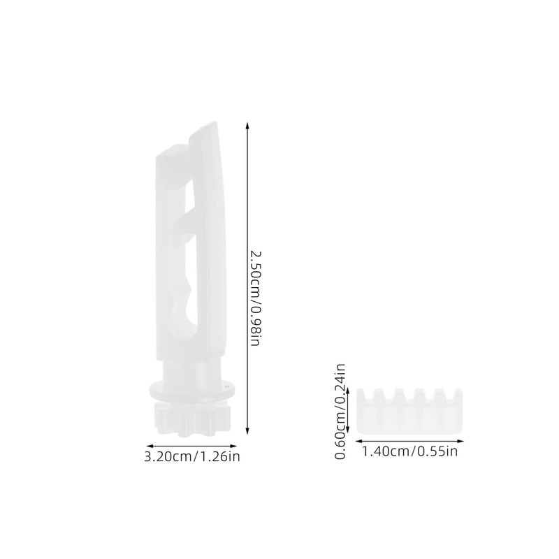 Operitacx 20 Pack Adjustable Plastic Curtain Hooks for Pinch Pleated