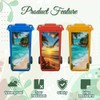 Peacoblue Wheelie Bin Stickers 2 Sheets Seaside Scenery Sticky Dustbin