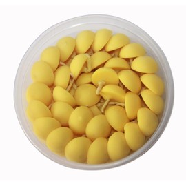 60 Pcs Ghee Diya Wicks | Upto 60 Min Burning Time | Cotton Wicks Diya | for Temple Prayers Diwali Puja Haloween Festival Lights Decoration | Oil Lamps | Filled with Clarified Butter | No Wax |