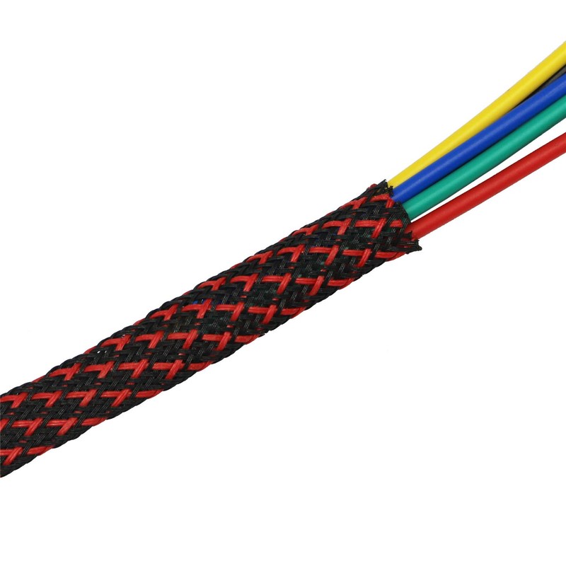 30ft PET Expandable Braided Sleeving Flexo Wire Cable Sleeve (3/5",