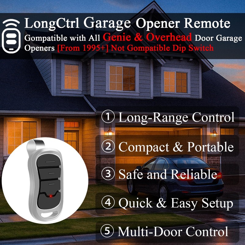 3 Replacement for Genie & Overhead Door Garage Door Opener