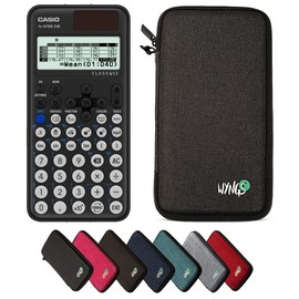CALCUSO Economy Pack: Casio FX-87DE CW ClassWiz Technical Scientific Calculator and WYNGS Protective Case in Dark Grey