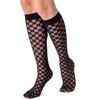 LORES Ladies Sheer Knee High Socks Fancy Pattern Soft Top