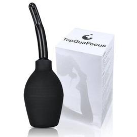 TopQuaFocus Enema Bulb Douche Enema Café para Hombre Mujer Niños 4.8' Consejos (Negro)