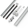 34" Concealed Sliding Barn Door Hardware Kit with Soft Close