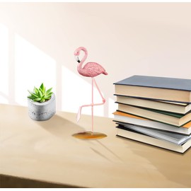 GmeDhc Flamingo Sculpture, Flamingo Ornaments, Resin Flamingo, Creative Statues, Creative Resin Flamingo Statue, for Car, Desk, Office, Garden, Balcony, Wedding Decoration