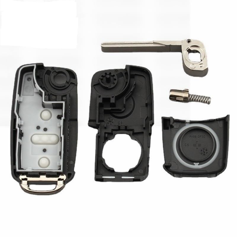 Batheidon 2 Button Car Key Shell Compatible with VW Transporter