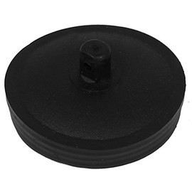 sourcing map 52mm Diameter Water Sink Black Rubber Disposal Stopper
