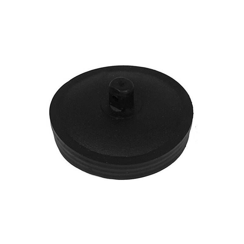 sourcing map 52mm Diameter Water Sink Black Rubber Disposal Stopper