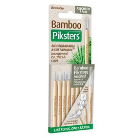 Piksters Bamboo Interdental Brush (Assorted) X 8