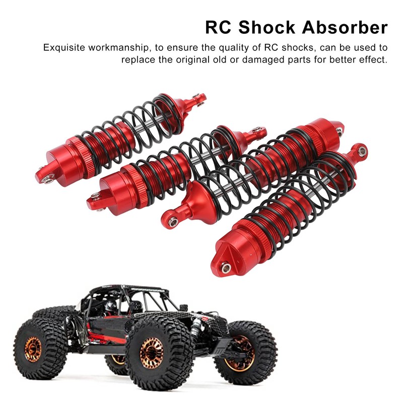 4Pcs RC Front Rear Shocks Set Model Car Shock Absorber