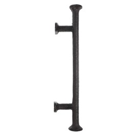 SHINEOFI Black Front Door Handle Vintage Door Knobs Interior Old Fashioned Door Knobs with Screws for Home Decor, 11.81 Inch