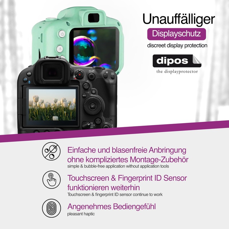 dipos I 4x Clear Screen Protectors for Azdome IT-G63D Film