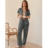 Ekouaer Womens Pajama Sets Short Sleeve Button Up Pjs, Chic