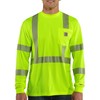 Carhartt Men's High Visibility Force Long Sleeve Class 3 Tee,Brite