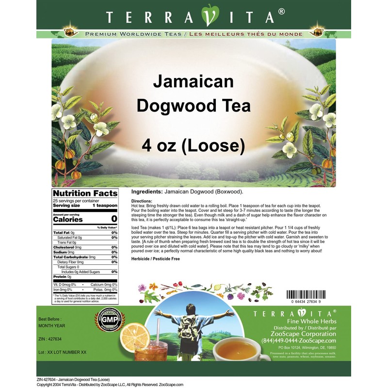 Jamaican Dogwood Tea (Loose) (4 oz, ZIN: 427634)