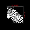 Zebra Head Sticker Decal Notebook Car Laptop 5" x 5"