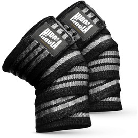 Hirola Rodilleras deportivas para entrenamiento, deporte y ejercicio al aire libre | Accesorios de ejercicio para soporte en rodillas para levantamiento de pesas y compresión color (Gris)