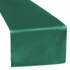 RCZ Décor Elegant Emerald Green Satin Table Runner (14" x