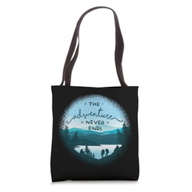 Backpacking and Camping Adventure - Mountain Outdoor Hiking Tote Bag