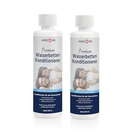 HANSE PRO Waterbed Conditioner - Premium Care for Waterbeds Against Odours & Bacteria - Algae Stop, Clear Water, Durable Mattress Comfort - Made in Germany - Round Bottle (2, 250 ml)