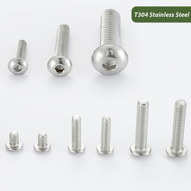 AMLOOPH M5 Bolts, M5 X 20mm Hex Socket Button Head