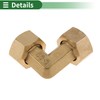 HEROFFIX Brass Pipe Fittings 1/2" Female Double-end Union Elbow 2.2"