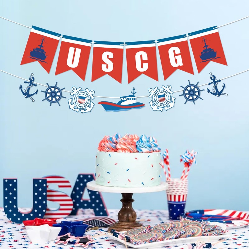Coast Guard Decorations - Military USCG Banner Welcome Home Banner
