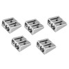 Pack of 5 Metal Double Sharpener Pencil Sharpener Double Sharpener