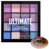 Xumann Purple Blue Eyeshadow Palette, 16Color Long Lasting Waterproof Eye