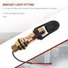 Tsudoku Rotating Flashing Amber Beacon Flexible DIN Rod Tractor Mounting