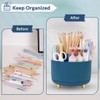 SKYDUE 360 Degree Rotating Desk Organizer, Dual-Purpose Pencil Pen Holder,