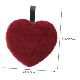 BIUDECO Facial Cleansing 5-pack Reusable Makeup Remover Heart Shaped Cleansing Tools for Mixed Oily Skin