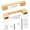 WEAVERBIRD Cabinet Knobs 96 mm Gold Cabinet Handles Drawer Pulls