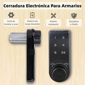 Cerradura de Gabinete Digital cerradura codigo Cerradura de Gabinete Electrónica, Teclado Táctil Contraseña Cerradura de Acceso con Clave Gabinete de Seguridad Cerraduras