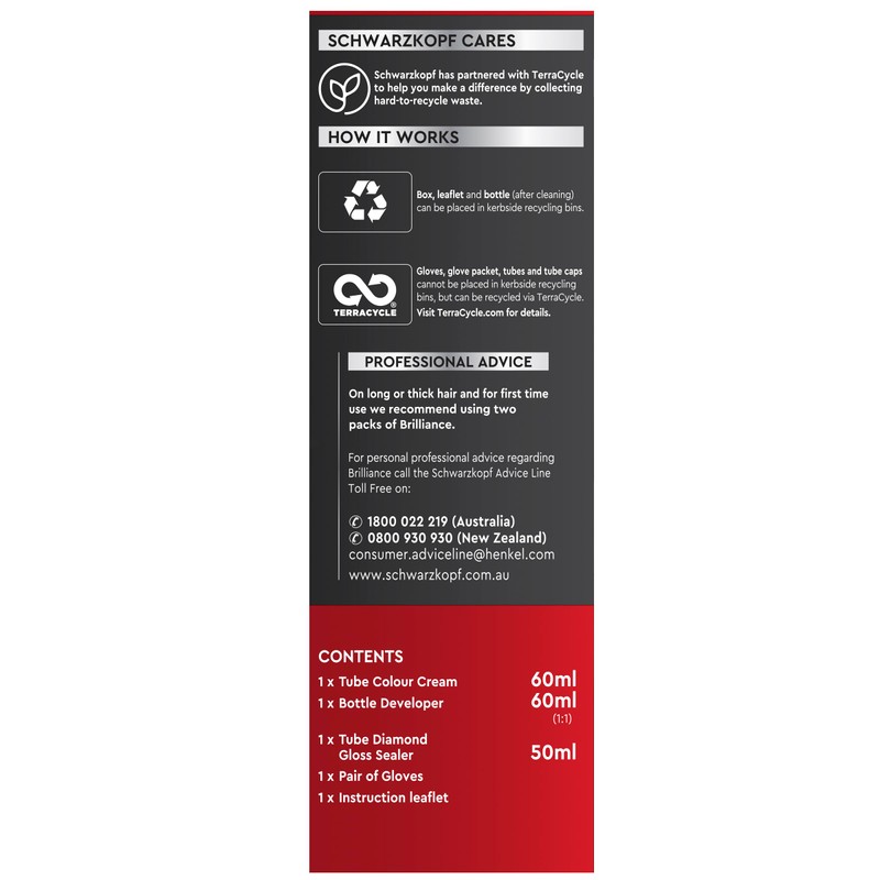 Schwarzkopf Brilliance, Permanent Hair Colour, L43 Smouldering Red