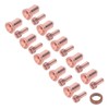 21Pcs Electrode Nozzle Set Brass 1.3mm Dia Nozzles Plasma Cutting