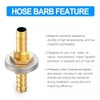 ERGAOBOY 5Pcs 6MM to 6MM Brass Hose Barb Thru-Bulk Bulkhead