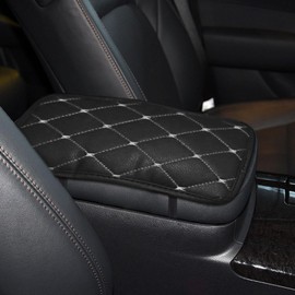 deemars Car Center Console Cover, Auto Center Console Pad, Comfortable Auto Armrest Cover Protector, Car Interior Accessories Universal Waterproof Armrest Seat Box Cover Fit for Most Cars