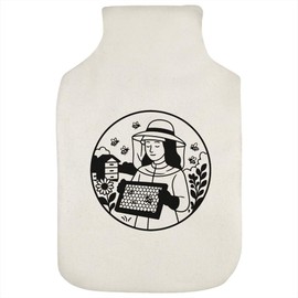 'Beekeeper with Bees' Hot Water Bottle Cover (HW00041677)