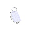 Gotetiso Pack of 40 Key Fobs, Plastic, Writeable White Key