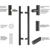 TOGU TG-6012 300mm/12 inches Solid Standoffs Heavy-Duty Stainless Steel 304